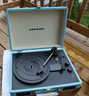 New ListingRARE Vintage Crosley Portable Record Player Model CR8005D-TU Blue Turntable LOOK