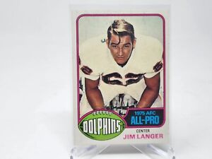 1976 Topps Football Jim Langer Card #210 NM