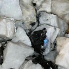1000 Carat Lots of Natural Rainbow Moonstone Rough + a Nice FREE faceted Gems