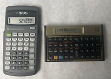 2 Professional Calculators -- TI-30XA Scientific Calculator & HP 12C Financial