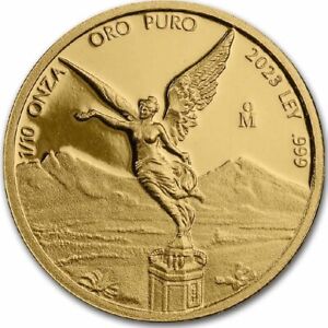 2023 Mexico Libertad 1/10 oz .999 GOLD PROOF Coin in Capsule *In Stock*