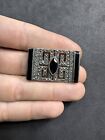 13.9g Vintage Sterling Silver 925 Black Stone & Marcasite Brooch Jewelry lot E