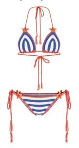 My Beachy Side Sabrina Triangle Bikini Navy Small SS23SW21