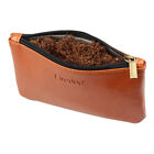 Smoking Pipe Pouch Bag PU Leather Tobacco Rolls Portable Durable Moisturizing