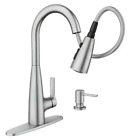 Moen Haelyn 87627SRS 1-Handle Pull-Down Kitchen Faucet, Soap - Stainless READ