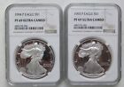 1994 american silver eagle ngc pf69 and 1993 american silver eagle ngc pf69