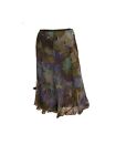 Nie + Zoe Lined Water Color Silk  Skirt Size 2