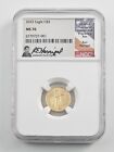 2023 1/10 oz $5 American Gold Eagle Coin | NGC MS70 | Ron Harrigal Signed Label