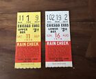 1970 LOT OF 2 CHICAGO CUBS TICKET STUBS FREE SHIPPING
