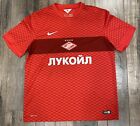 2014-15 Spartak Moscow Home Red Nike Authentic XL Soccer Jersey Russia