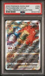CHARIZARD Ultra Premium PSA 9 Full Art Holo graded Pokemon TCG Card Slab