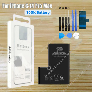 Replacement Battery For iPhone 6S 7 8 Plus X XS Max XR 11 12 13 14 Lot +Tool Kit