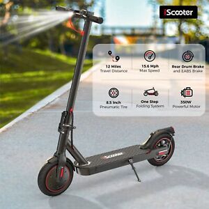 iScooter 350W Electric Scooter Foldable Adults E-scooter 8.5'' Inflatable Tires