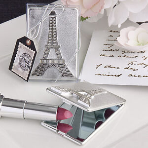 30 Eiffel Tower Mirror Compacts Bridal Shower Favor Paris Theme Party Favors