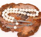 Pearl Sedef Genuine Stone Islamic Prayer 33 beads Tasbih Misbaha Tasbeeh 7mm