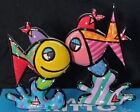 Romero Britto Deep Love 2019 Sculpture Hand Signed Hand Painted Limited Edition