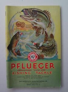 Vintage 1937 Pflueger Fishing Tackle Catalog - 128 Pages w/order form