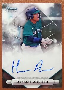 2023 Bowman Sterling #PA-MAO Michael Arroyo Prospects Auto (on card, not label)
