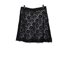 Cynthia Steffe Black Floral Midi Skirt | 10