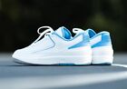 Men's Nike Air Jordan 2 Retro Low- White/University Blue-