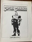 Captain Commando Arcade Game Manual
