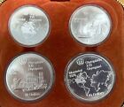 Canadian 4 Coins Proof Silver Set for 1976 Montreal Olympics