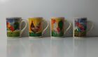 Rooster Chicken Mugs Cups Four 8 Oz Bay Island Colorful Farmyard Birds