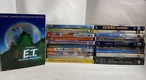 DVD Movies Lot Of 20 Animated Cartoon Family Kids Children Disney + More