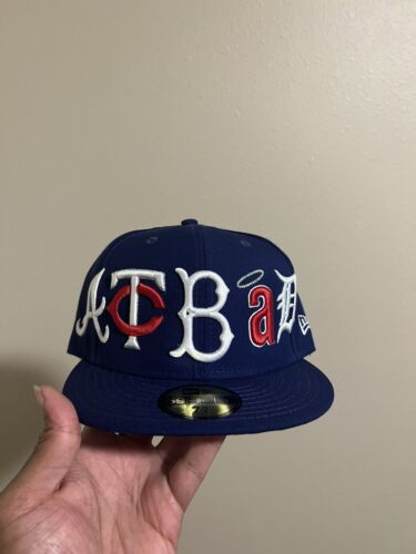 New Era Royal Brooklyn Dodgers CUSTOM “ACTBAD” 59FIFTY Fitted 7 5/8