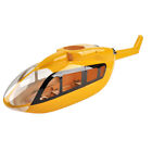 450 EC-145 Heli 450 Size RC Pre-Painted Fuselage YELLOW BLUE Painting RC Model