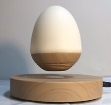 Levitating Bluetooth Speaker Lighted Egg Shape Spins As It Plays Original Box