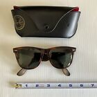 Ray-Ban Wayfarer II Sunglasses Vintage 80s B&L Tortoise Shell w Case USA