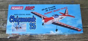 Vintage Hobbico Chipmunk 25 ARF R/C RC Model Airplane Kit