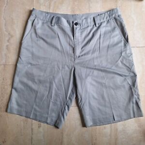 Adidas CLIMALITE Men's Size 36 Gray Performance Flat Front Golf Fishing Shorts