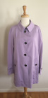 NWT Women's Large COACH Lavender IRIS Rain Trench MAC COAT Lined MSRP: $498