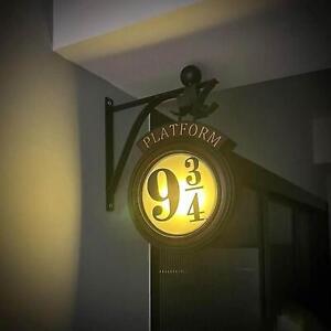 3D Harry Potter Hanging 9 3/4 Night Light Hanging Wall Lamp Platform HogwartsedO