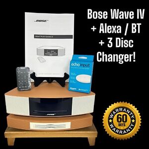 ✅ MINT Bose Wave Music System IV, 3 Disc Multi-CD Changer, ALEXA / BT Terracotta