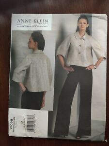 New ListingVogue Pattern V1098 Misses' Anne Klein New York Lined Jacket & Pants size 6-12