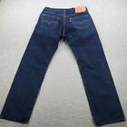 Levis Jeans Mens 33x34* Blue 501 Straight Button Fly American Dark Wash Denim