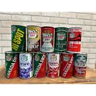 Vintage Canada Dry Soda Cans Pull Tab Straight Steel Flat Top Lot (11) Ginger Gr