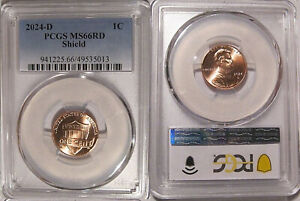 2024 D Lincoln SHIELD Cent 1c PCGS MS66RD