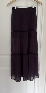 Express sheer maxi skirt size XS purple