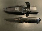 Muela Tactical Knives Spain Storm Black Fixed Blade Knife W/ Sheath