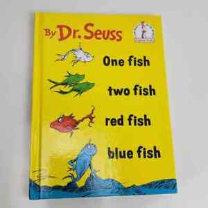 One Fish Two Fish Red Fish Blue Fish Dr. Seuss Hardcover Children's Book