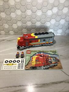 Lego Train Santa Fe Super Chief Locomotive Set 10020 With Manual And Figures