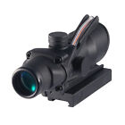 4x32 ACOG Optical Rifle Scope True Fiber Optic Red Illuminated Crosshair