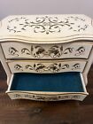 Rare Vintage Wooden  Music Box Jewelry Box Dresser 3 Drawers Large deluxe Japan