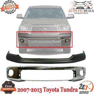 Front Bumper Cover Face Bar Kit Chrome Steel for 2007 - 2013 Toyota Tundra 07 13