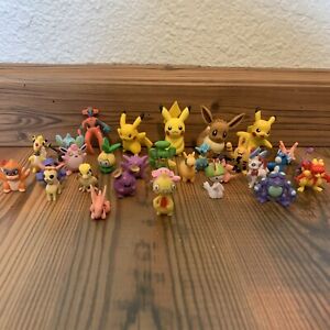 Pokemon Mini Figures Lot of 30 Small Various Pokemon Figures