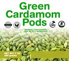 Green Cardamom Whole Pods, (Hari Elaichi) , All Natural, By PURE SPICES (3.5 oz)